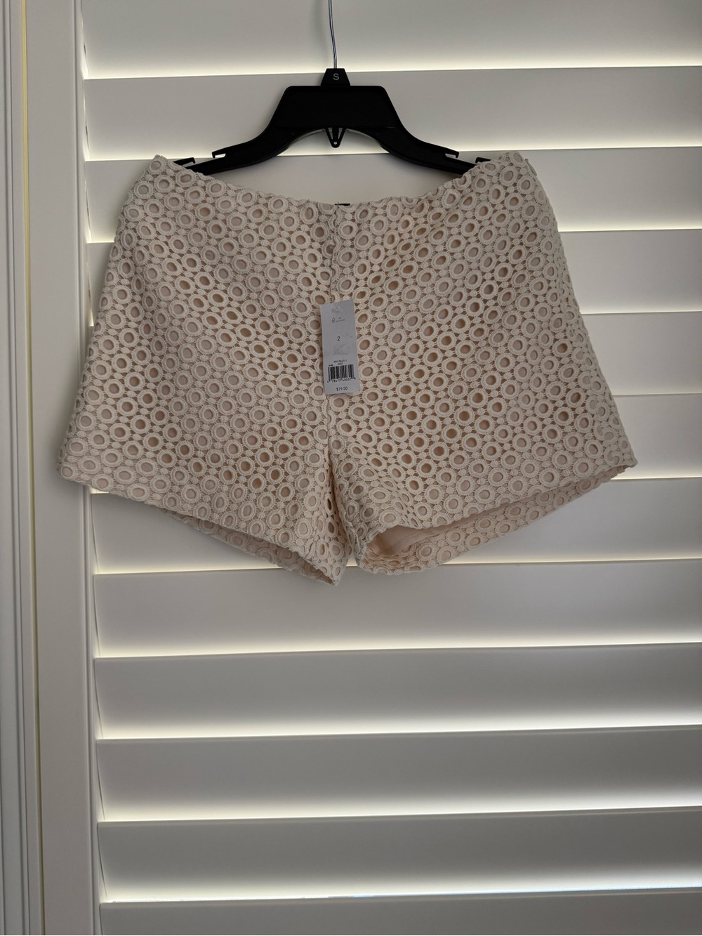 Brand New Banana Republic Cream Eyelet Shorts